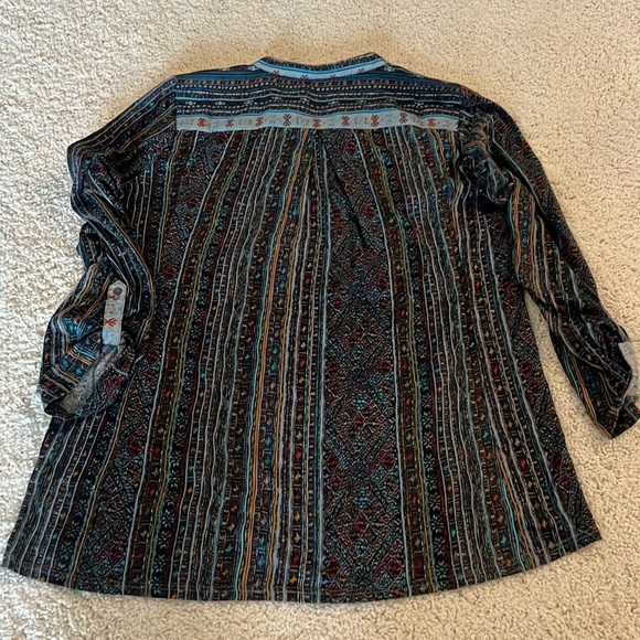 Anthropologie Tiny Devas Sequin Popover Tunic Blouse size medium - Picture 3 of 6